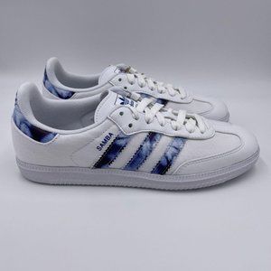 adidas Samba OG White / Blue Womens Shoes